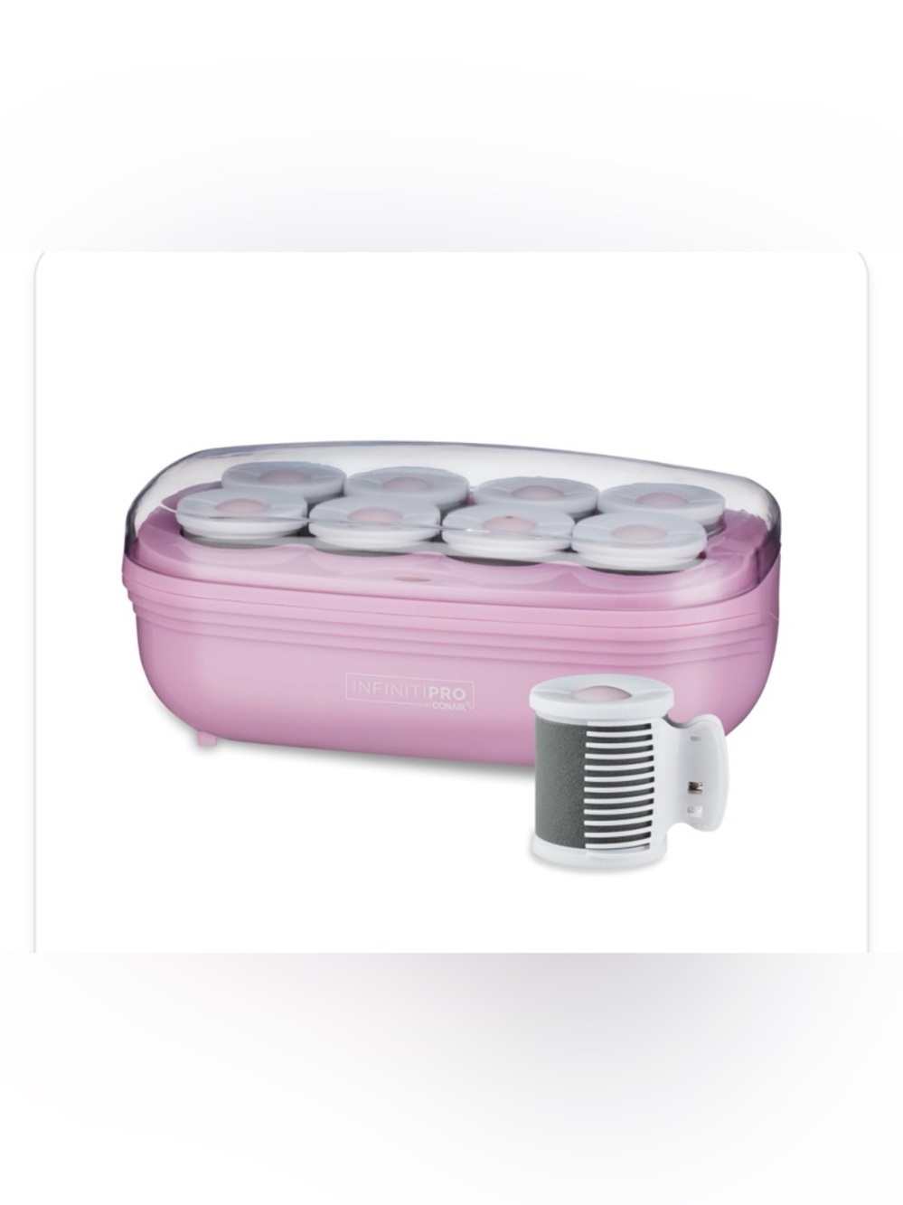 Pink Hot Roller Set with Compact Heat Case